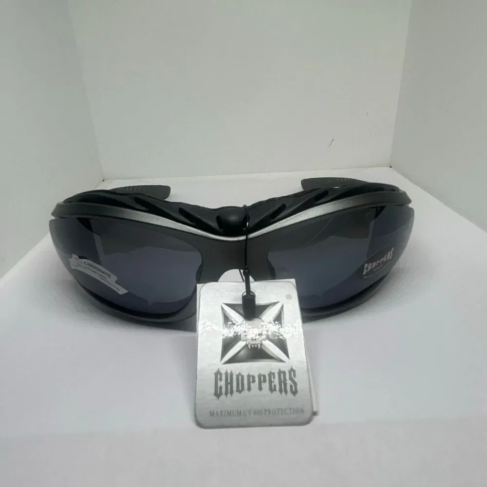Choppers Wrap Around Sunglasses Foam Lined UV400 Protection
